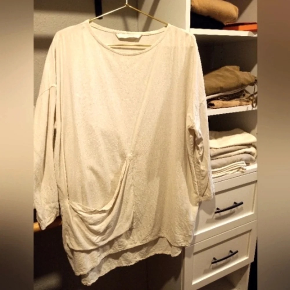 Elizabeth Suzann Harper tunic silk noil - Picture 2 of 4